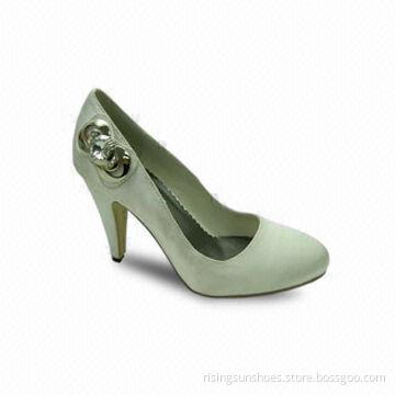 Women's Dress Shoes w/High Heel, PU Upper with Lovely Decoration, Various Colors, OEM Orders Ok